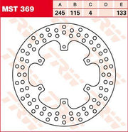 TRW Round Fixed Brake Disc 245mm For Yamaha XTZ 750 1989-1997 Front