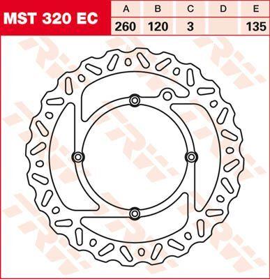 TRW EC Cross Design Brake Disc For Husqvarna CR125 2000-2013 Front