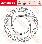 TRW EC Cross Design Brake Disc For Husqvarna CR125 2000-2013 Front