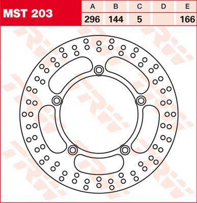 TRW Round Fixed Brake Disc 250-299mm For Suzuki VS 750 GLF 1986-1989 Front