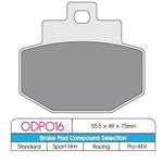 DP Brakes ODP Organic Brake Pads For Vespa 946 125 ABS 2013-2023 Rear