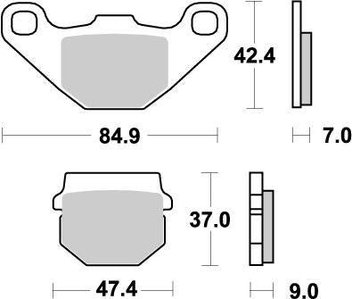 Moto Master Nitro Brake Pads For Derbi DRX 200 4T 2004-2007 Front Left