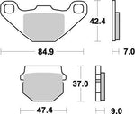 Moto Master Nitro Brake Pads For Derbi DRX 200 4T 2004-2007 Front Left