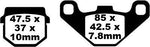 EBC SFA Series Organic Scooter Brake Pads For Piaggio NRG DD 50 LC Power 2005-2020 Front