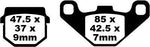 EBC SFA Series Organic Scooter Brake Pads For Quadro 350 D 2012-2014 Parking Brake
