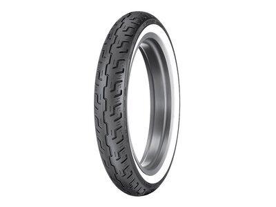 Dunlop 401 White Wall Front Tyre Wide Whitewall TL 57H 100 90-19"
