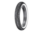 Dunlop 401 White Wall Front Tyre Wide Whitewall TL 57H 100 90-19"