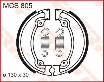 TRW Brake Shoes For Honda CA 125 1995-2000 Rear