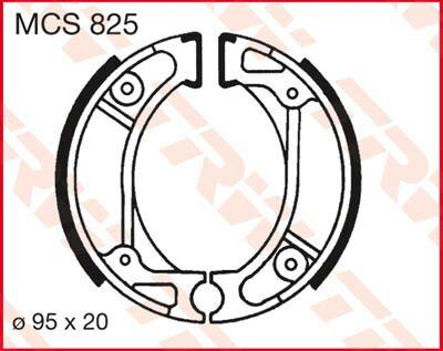 TRW Brake Shoes For Honda CR80 1980-1984 Rear