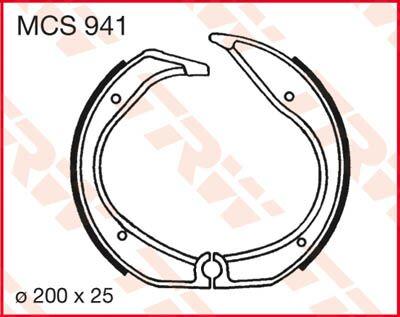 TRW Brake Shoes For BMW K 75 C 1985-1990 Rear
