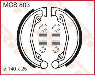 TRW Brake Shoes For Honda CL250S 1982-1983 Front