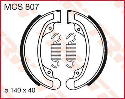 TRW Brake Shoes For Honda CB 250 N 1979-1981 Rear