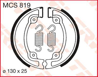 TRW Brake Shoes For Honda CG 125 BR 1985-1997 Front