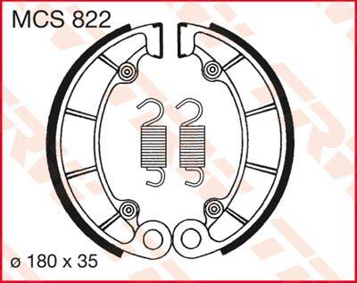 TRW Brake Shoes For Honda PC 800 1989-1998 Rear