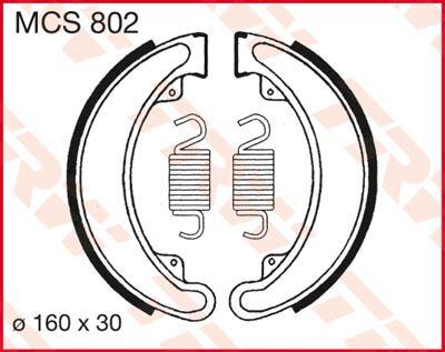 TRW Brake Shoes For Honda CB 250 G 1974-1976 Rear