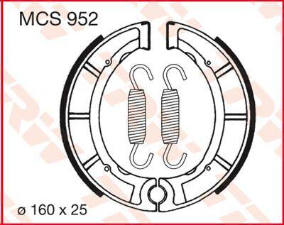 TRW Brake Shoes For Yamaha DT 250 1975-1976 Front