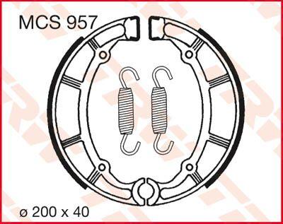 TRW Brake Shoes For Yamaha XJ 650 1980-1985 Rear