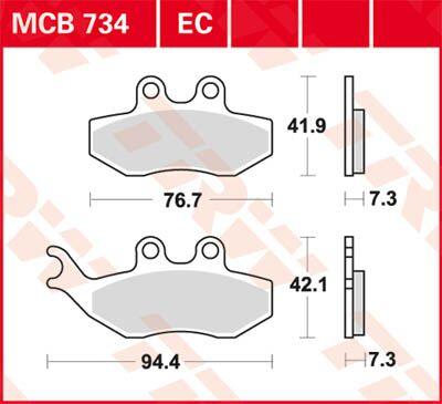 TRW All Round Sintered Metal Brake Pads For Beta ALP 125 2006-2014 Front