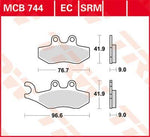 TRW SRM Series Sintered Brake Pads For Vespa 946 125 2014-2017 Front