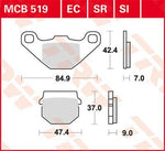 TRW SI Series Sintered Off-Road Brake Pads For TGB Blade 325 2X4 2010-2016 Front