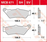 TRW SV Series Sintered Brake Pads For Husqvarna 701 Enduro 2020 Front