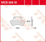 TRW SI Series Sintered Brake Pads For Polaris Scrambler 500 4X4 1997 Rear