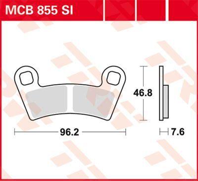 TRW SI Series Sintered Brake Pads For Polaris Scrambler 850 4X4 2024 Fit Front Or Rear