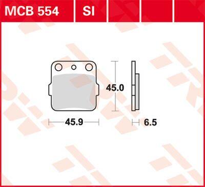 TRW SI Series Sintered Off-Road Brake Pads For Honda ATC250R 1982-1984 Front