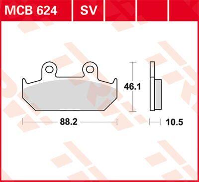 TRW SV Series Sintered Brake Pads For Cagiva Canyon 500 1998-2005 Front