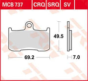 TRW All Round Sintered Metal Brake Pads For Victory Boardwalk 106 2013-2015 Front