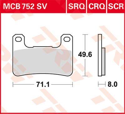 TRW CRQ Series Carbon Race Brake Pads For Suzuki GSX1300R 2008-2012 Front