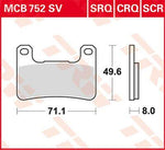 TRW CRQ Series Carbon Race Brake Pads For Suzuki GSX1300R 2008-2012 Front