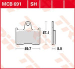 TRW All Round Sintered Metal Brake Pads For Honda CB 1300 Super Four 2000-2002 Rear