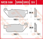TRW SV Series Sintered Brake Pads For Triumph Adventurer 900 1996-2001 Front