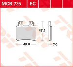 TRW EC Series Ceramic Brake Pads For Derbi Boulevard 125 2003-2007 Front