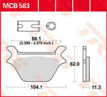 TRW All Round Sintered Metal Brake Pads For Harley Davidson FLSTC1340 Heritage Softail Classic 1990 Rear