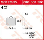 TRW CRQ Series Carbon Race Brake Pads For BMW S 1000 HP4 2013-2014 Front