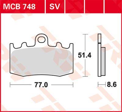 TRW SV Series Sintered Brake Pads For BMW K 1200 GT Front