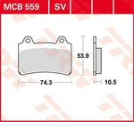 TRW All Round Sintered Metal Brake Pads For Yamaha FJ 1200 1988-1996 Front