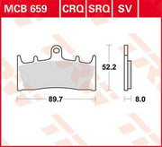 TRW CRQ Series Carbon Race Brake Pads For Suzuki GSF 1200 2001-2005 Front