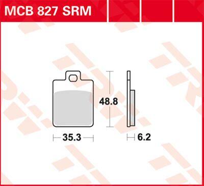 TRW All Round Sintered Metal Brake Pads For Vespa ET2 50 1997-2005 Front