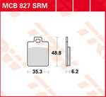 TRW All Round Sintered Metal Brake Pads For Vespa ET2 50 1997-2005 Front