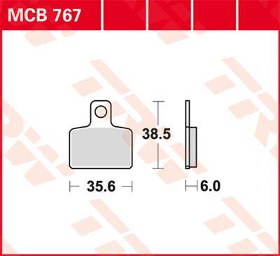 TRW All Round Sintered Metal Brake Pads For Sherco 0.8 80 2003-2008 Rear