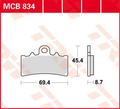 TRW SV Series Sintered Brake Pads For KTM Adventure 390 2021 Front