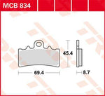TRW SV Series Sintered Brake Pads For KTM Adventure 390 2021 Front