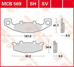 TRW All Round Sintered Metal Brake Pads For Suzuki DR800S 1991-1996 Front