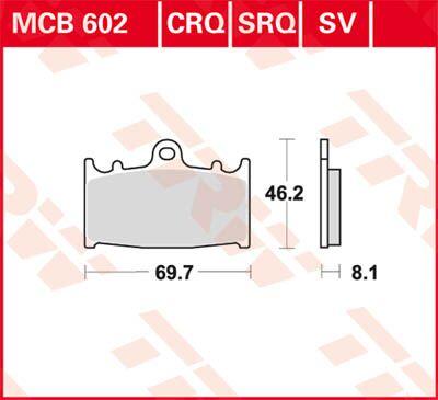 TRW CRQ Series Carbon Race Brake Pads For Husaberg FS 450 C 2004-2005 Front