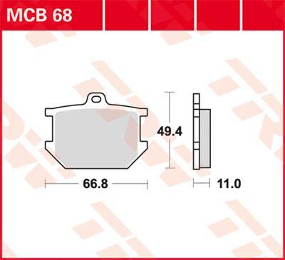 TRW All Round Sintered Metal Brake Pads For Yamaha SR 500 1978-1987 Front