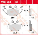 TRW All Round Sintered Metal Brake Pads For Yamaha MT-125 2014-2016 Rear