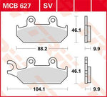 TRW All Round Sintered Metal Brake Pads For Yamaha XT500 E 1990-2002 Front